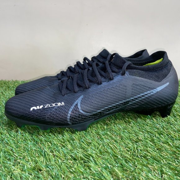 Nike Zoom Vapor 15 Pro FG Soccer Cleats Black Dark Smoke Volt DJ5603-001 Size 10 main image 9